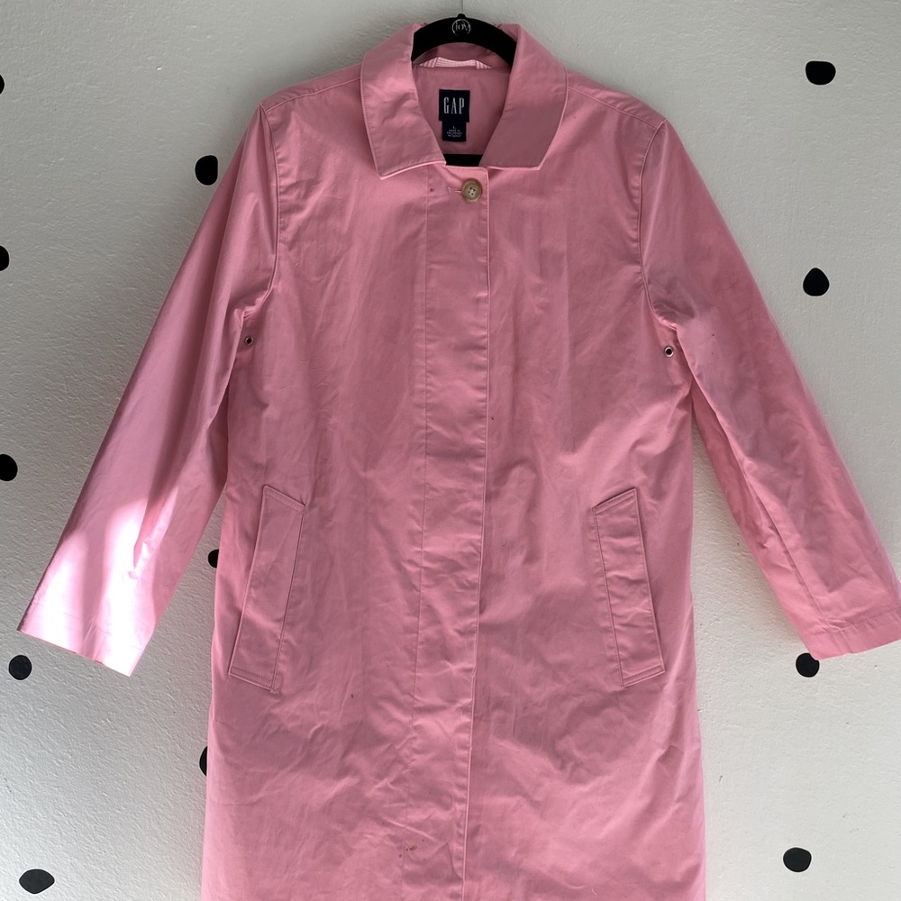 GAP pink raincoat